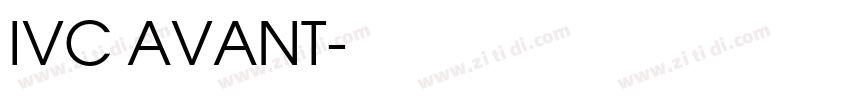 IVC AVANT字体转换
